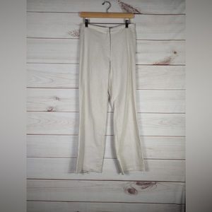 Kasper Size 6 Pants Women’s Tan Elastic Back Button Front Straight Leg.